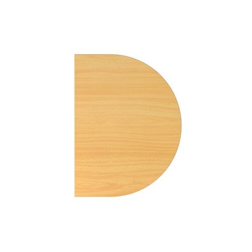 HAMMERBACHER Anbautisch höhenverstellbar Gradeo buche, grau halbrund 60,0 x 80,0 x 65,5 - 82,5 cm