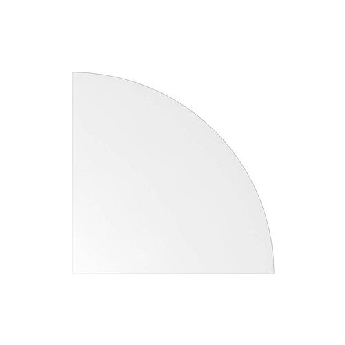 HAMMERBACHER Verbindungsplatte HE91 weiß, dreieckig abgerundet 80,0 x 80,0 x 2,5 cm