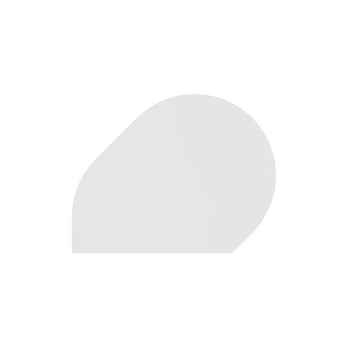 HAMMERBACHER Anbautisch höhenverstellbar XBA81 weiß, silber Tropfenform 103,0 x 80,0 x 68,0 - 85,0 cm