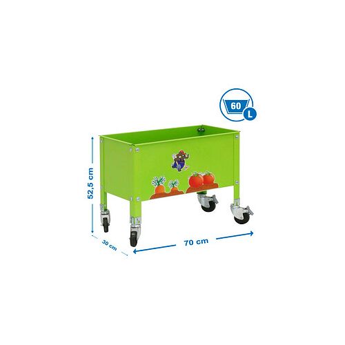 Simonrack Hochbeet SIMONGARDEN URBAN Metall grün rechteckig 70,0 x 48,5 cm, 1 St.