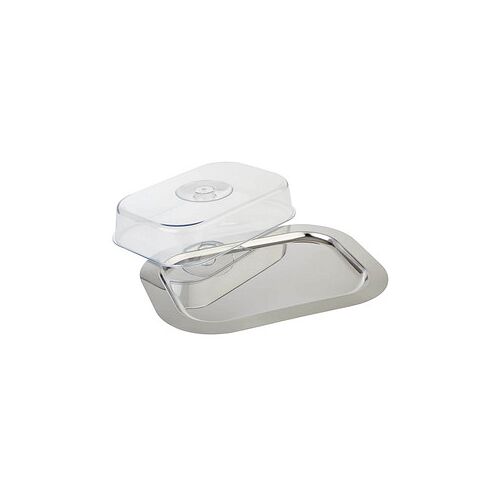 APS Tablett mit Deckel FINESSE silber rechteckig 31,0 x 42,0 cm