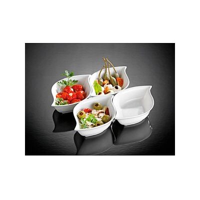 Esmeyer JOLIE Servierschalen-Set - Porzellan, Weiß, 4-tlg Esmeyer JOLIE Servierschalen-Set - Porzellan, Weiß, 4-tlg
