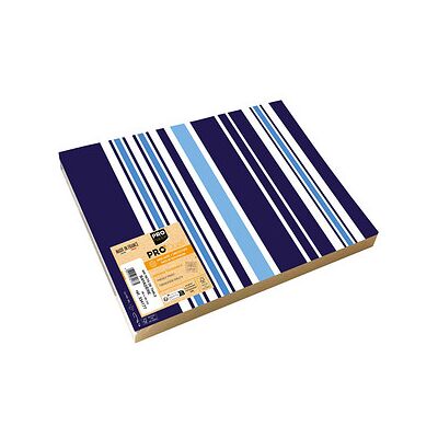 PRONAPPE Marine Blau Prägung Recycling-Papier Geschirrset - 400 Stück PRONAPPE Marine Blau Prägung Recycling-Papier Geschirrset - 400 Stück