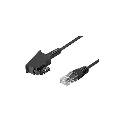goobay TAE-F/RJ-45 DSL-Kabel 10,0 m schwarz, 1 St.