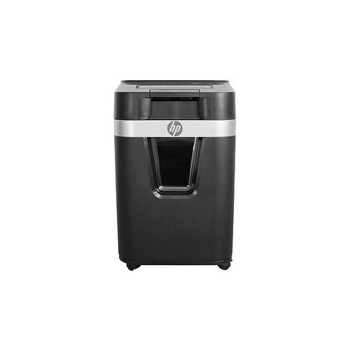 HP Pro Shredder Auto 200MC Aktenvernichter mit Partikelschnitt P-5, 2 x 12 mm, bis 200 Blatt, schwarz