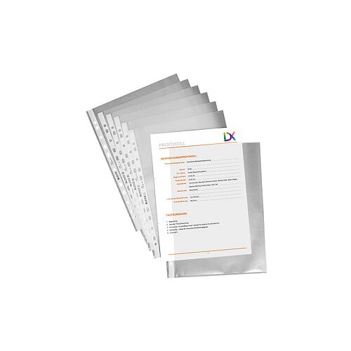 LEITZ Prospekthüllen 4797 DIN A4 transparent genarbt 0,085 mm, 100 St.