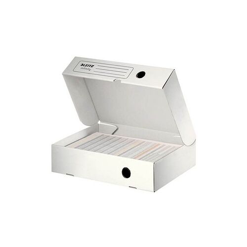 LEITZ Archivboxen Infinity weiß 25,5 x 33,0 x 8,0 cm, 10 St.