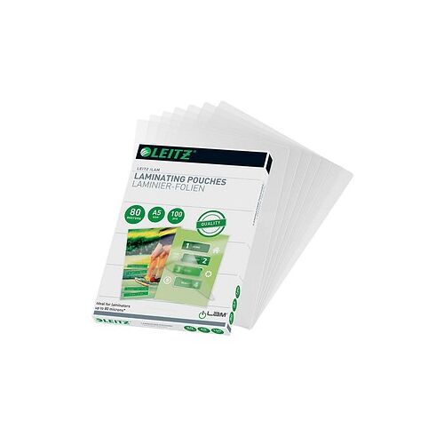 LEITZ Laminierfolien glänzend für A5 80 micron, 100 St.