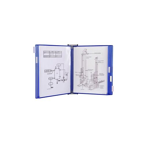 tarifold Wand-Sichttafelsystem 418101 DIN A3 blau mit 10 St. Sichttafeln, 1 St.