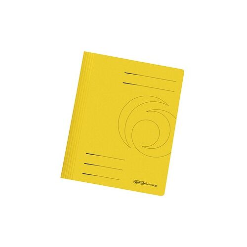 10 herlitz Schnellhefter easy orga Karton gelb DIN A4 Image