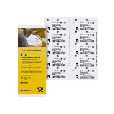 Deutsche Post Modell - 2,35 € Einschreibenmarken Set - Briefmarken Deutsche Post Modell - 2,35 € Einschreibenmarken Set - Briefmarken