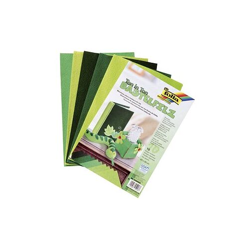 folia Bastelfilz grün 10 Bogen