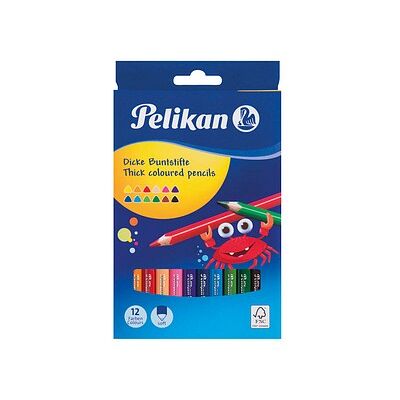 Pelikan Buntstifte farbsortiert, 12 St. Pelikan Buntstifte farbsortiert, 12 St.