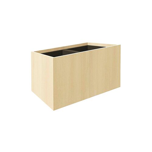 fm Pflanzkübel Plant Holz königsahorn rechteckig 73,1 x 40,0 cm, 1 St.