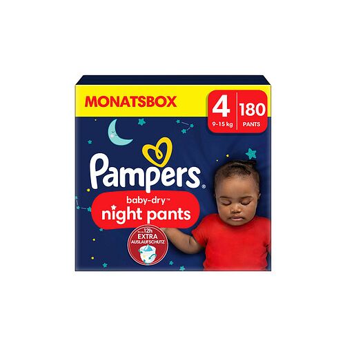 Pampers® Windeln Monatsbox baby-dry™ night pants Gr. 4 (9-15 kg) für Babys und Kleinkinder, 180 St.