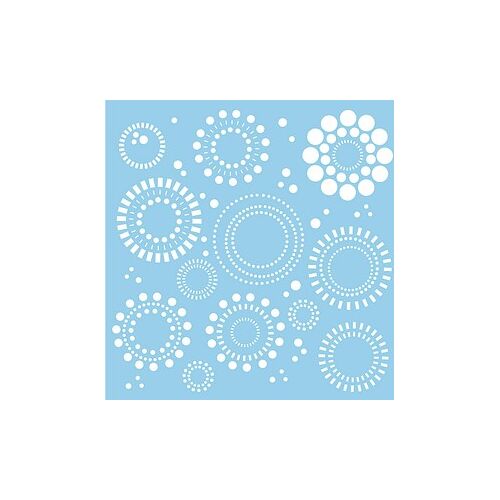 Rayher Dekor-Schablone Punkte grau