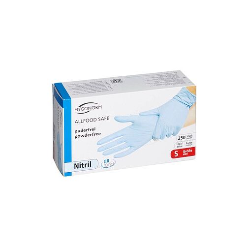 HYGONORM unisex Einmalhandschuhe ALLFOOD SAFE blau Größe S, 250 St.