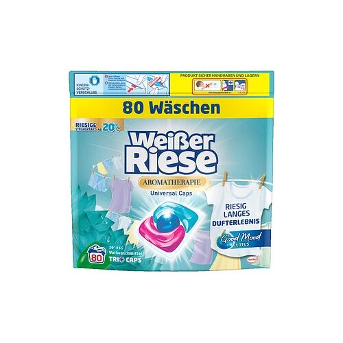Weißer Riese AROMATHERAPIE LOTUS Waschmittel Caps, 80 St.