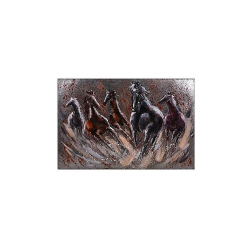 Garden Pleasure Wandbild 3D Fury grau, Metall