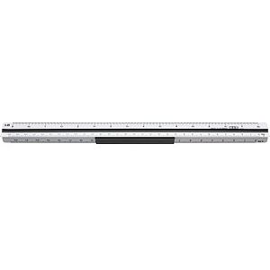 M + R Dreikantmaßstab - 30 cm, Silber/Schwarz - Messwerkzeug M + R Dreikantmaßstab - 30 cm, Silber/Schwarz - Messwerkzeug
