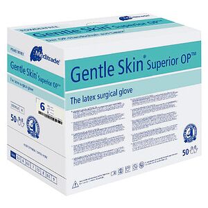 Meditrade® unisex OP-Handschuhe Gentle Skin® Superior OP™ weiß Größe 6, 50 Paar Meditrade® unisex OP-Handschuhe Gentle Skin® Superior OP™ weiß Größe 6, 50 Paar