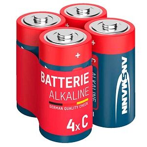 ANSMANN Batterien Red Alkaline Alkali-Mangan Baby C 1,5 V, 4 St. ANSMANN Batterien Red Alkaline Alkali-Mangan Baby C 1,5 V, 4 St.