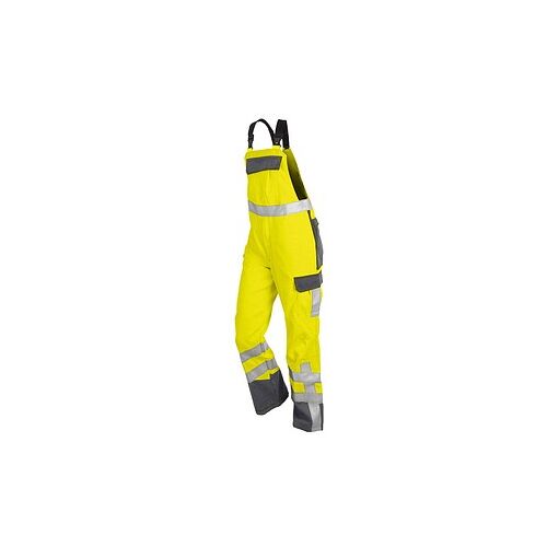 KÜBLER® unisex Warnschutz-Latzhose PSA SAFETY X7 warngelb, anthrazit Größe 48