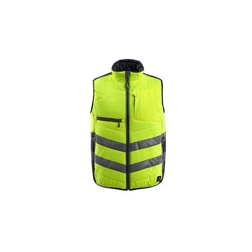 MASCOT® unisex Warnweste Grimsby gelb, schwarzblau Größe L