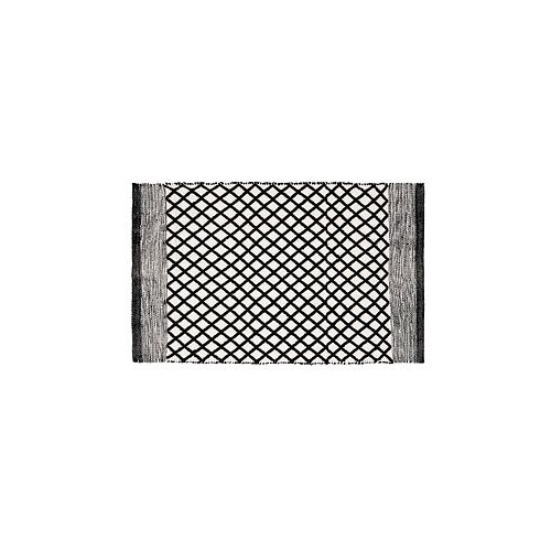 WENKO Badematte Tara schwarz, weiß 50,0 x 80,0 cm