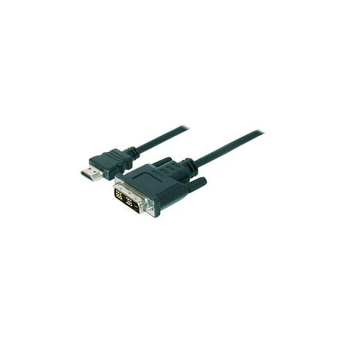 DIGITUS HDMI A/DVI-D Kabel 3,0 m schwarz, 1 St.