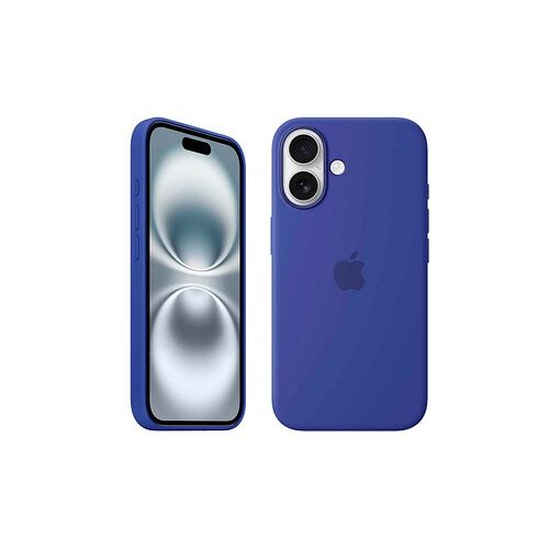 Apple Silikon Case mit MagSafe Handy-Cover für Apple iPhone 16 ultramarin