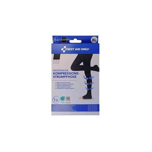 FIRST AID ONLY® Kompressionsstrumpfhose, offene Spitze schwarz Größe XL 1 St.