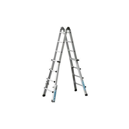 ZARGES Vielzweckleiter Variotec V silber 4x 4 Sprossen, H: 417,0 cm