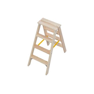 KRAUSE Stabilo natur 2x 4 Stufen - Standfeste Leiter für Höhenarbeiten KRAUSE Stabilo natur 2x 4 Stufen - Standfeste Leiter für Höhenarbeiten