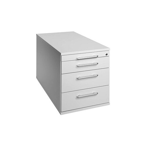 HAMMERBACHER Solid TC30 Rollcontainer lichtgrau 4 Auszüge 42,8 x 80,0 x 51,2 cm