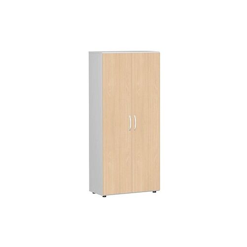 geramöbel Aktenschrank Flex, S-385100-BL lichtgrau, buche 4 Fachböden 80,0 x 42,0 x 180,8 cm Image