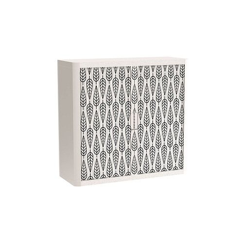 PAPERFLOW easyOffice Black & White Rollladenschrank 60484 2 Fachböden 110,0 x 41,5 x 104,0 cm