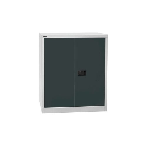 BISLEY Stahlschrank Universal E402A01525 lichtgrau, anthrazitgrau 1 Fachboden 91,4 x 40,0 x 100,0 cm, aufgebaut, 1 St.