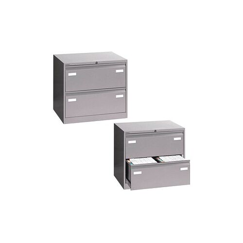 BISLEY LIGHT Hängeregistraturschrank silber 2 Schubladen 80,0 x 62,2 x 71,1 cm, 1 St.