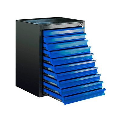 ADB MAXI Aktenschrank - Abschließbar, Stahl, 10 Schubladen ADB MAXI Aktenschrank - Abschließbar, Stahl, 10 Schubladen