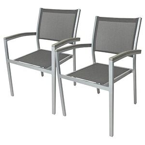 Garden Pleasure Grace grau stapelbare Gartensessel - Gartensessel Garden Pleasure Grace grau stapelbare Gartensessel - Gartensessel