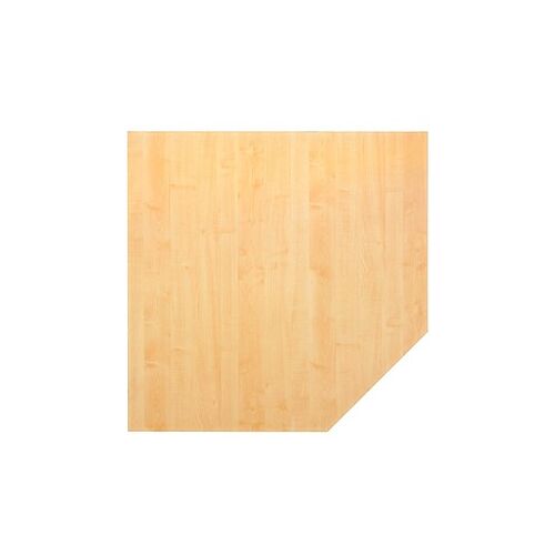 HAMMERBACHER Verbindungsplatte höhenverstellbar HT12 ahorn, silber Trapezform 120,0 x 80,0 x 68,5 - 76,0 cm