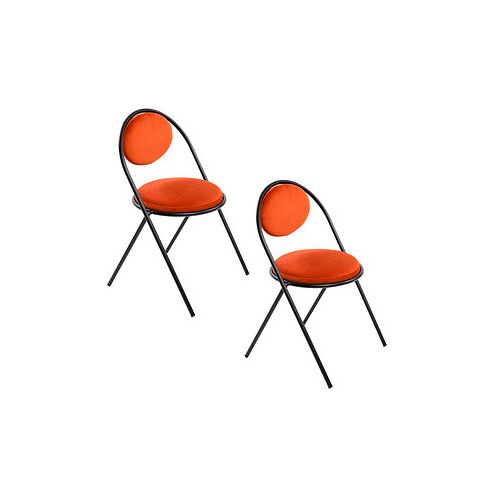 meet powered by PAPERFLOW Besucherstühle SATURNE CHSATX2DV.01.27 rost Stoff, 2 St.
