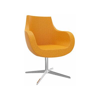 fm Pirum Orange Drehbarer Sessel - Armlehnen fm Pirum Orange Drehbarer Sessel - Armlehnen