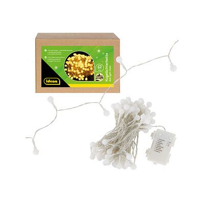 Idena 100er Kugel LED Lichterkette - Innen/Außen, 10,2 m Idena 100er Kugel LED Lichterkette - Innen/Außen, 10,2 m