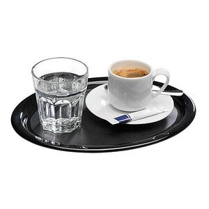 APS Tablett KAFFEEHAUS schwarz rund 20,0 x 26,0 cm, 1 St. APS Tablett KAFFEEHAUS schwarz rund 20,0 x 26,0 cm, 1 St.