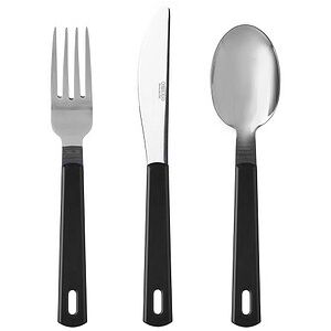 Mepal Schwarzes Stapelbares Besteck-Set Mepal Schwarzes Stapelbares Besteck-Set
