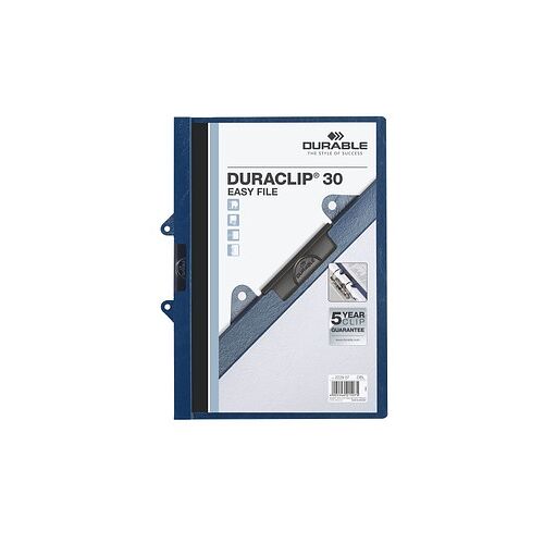 DURABLE Klemmhefter 30 EASY FILE dunkelblau, 25 St.