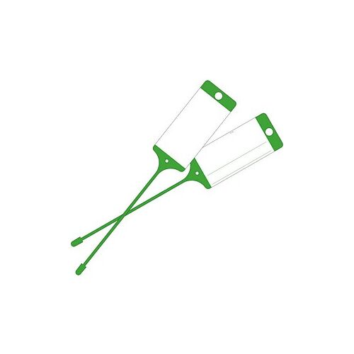 EICHNER Hängeetiketten grün 21,5 x 5,8 cm gelocht, 100 St.