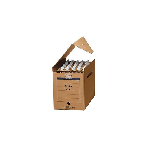 ELBA Archivboxen tric system braun 24,0 x 34,1 x 31,5 cm, 6 St.